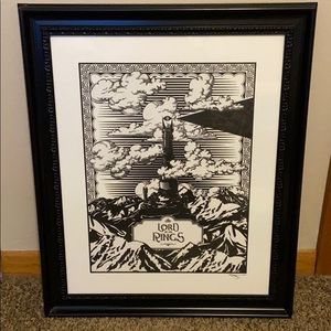 Lord of the Rings Print and Frame
